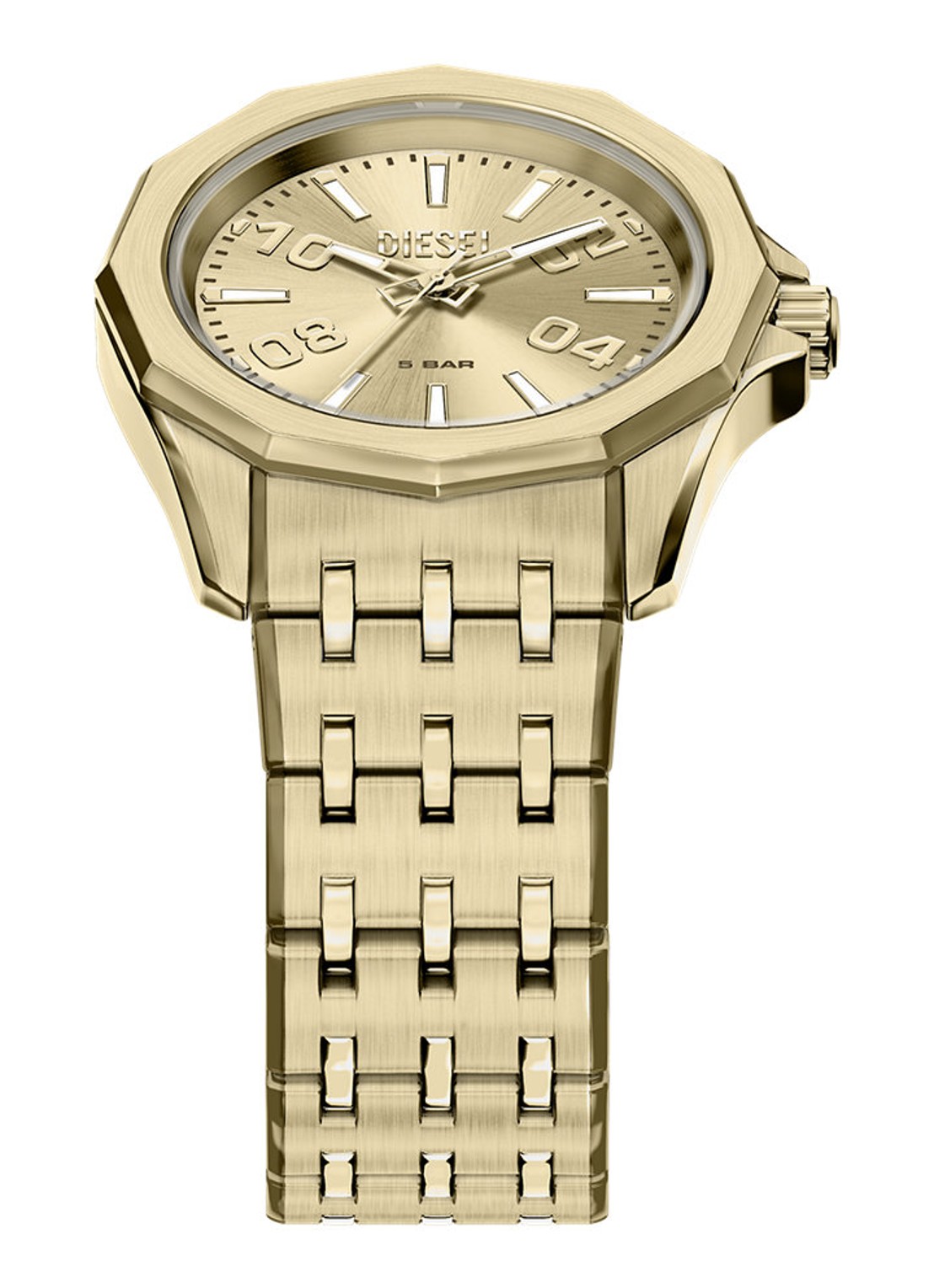 Diesel Stinger horloge DZ2237 - detail 4 goud