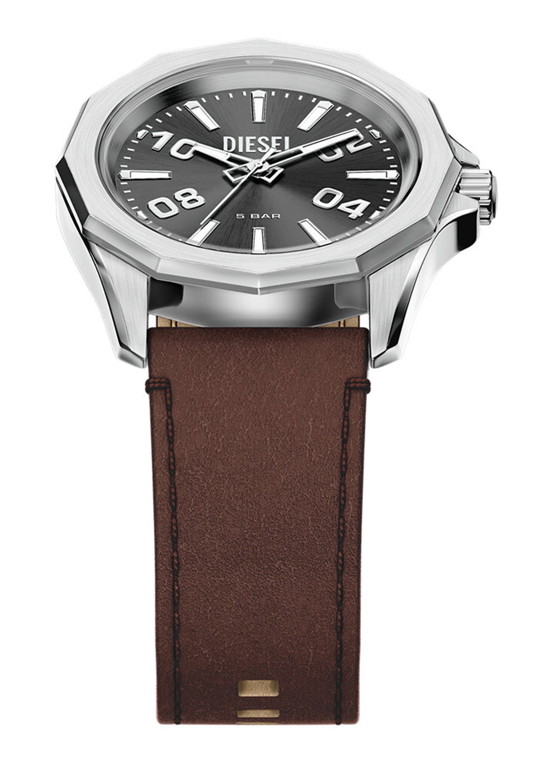 Diesel Stinger horloge DZ2238 - detail 4 zilver