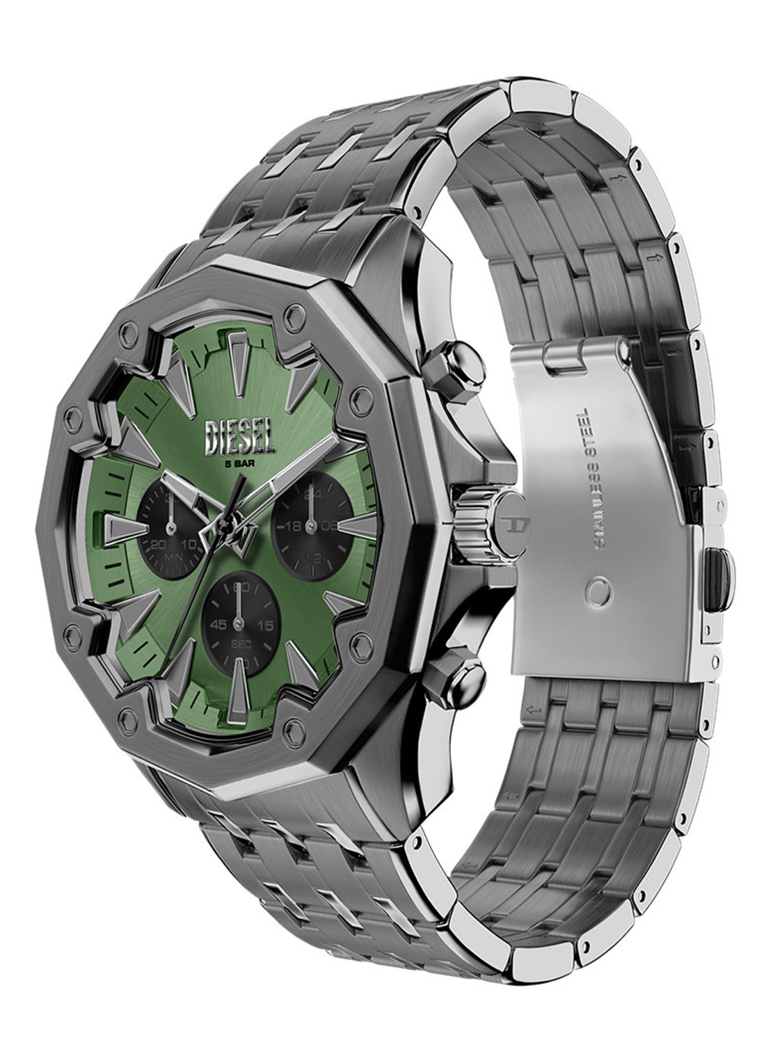 Diesel Stinger horloge DZ2239 - detail 5 antraciet