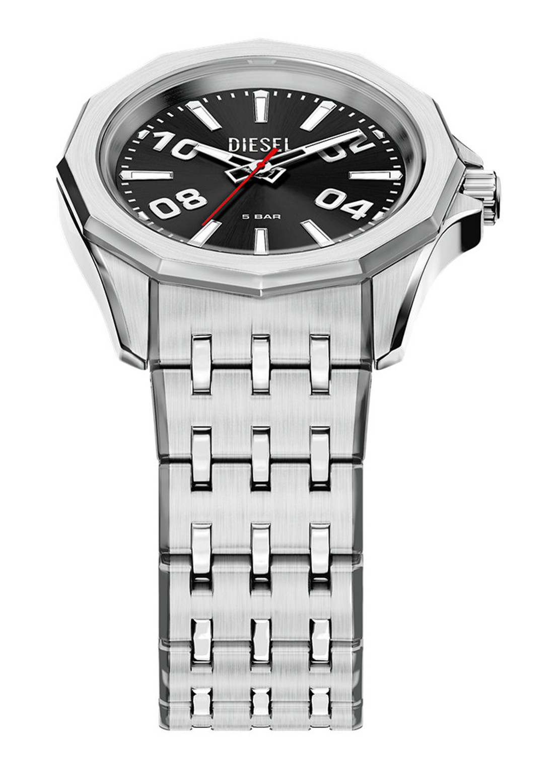 Diesel Stinger horloge DZ2245 - detail 3 zilver