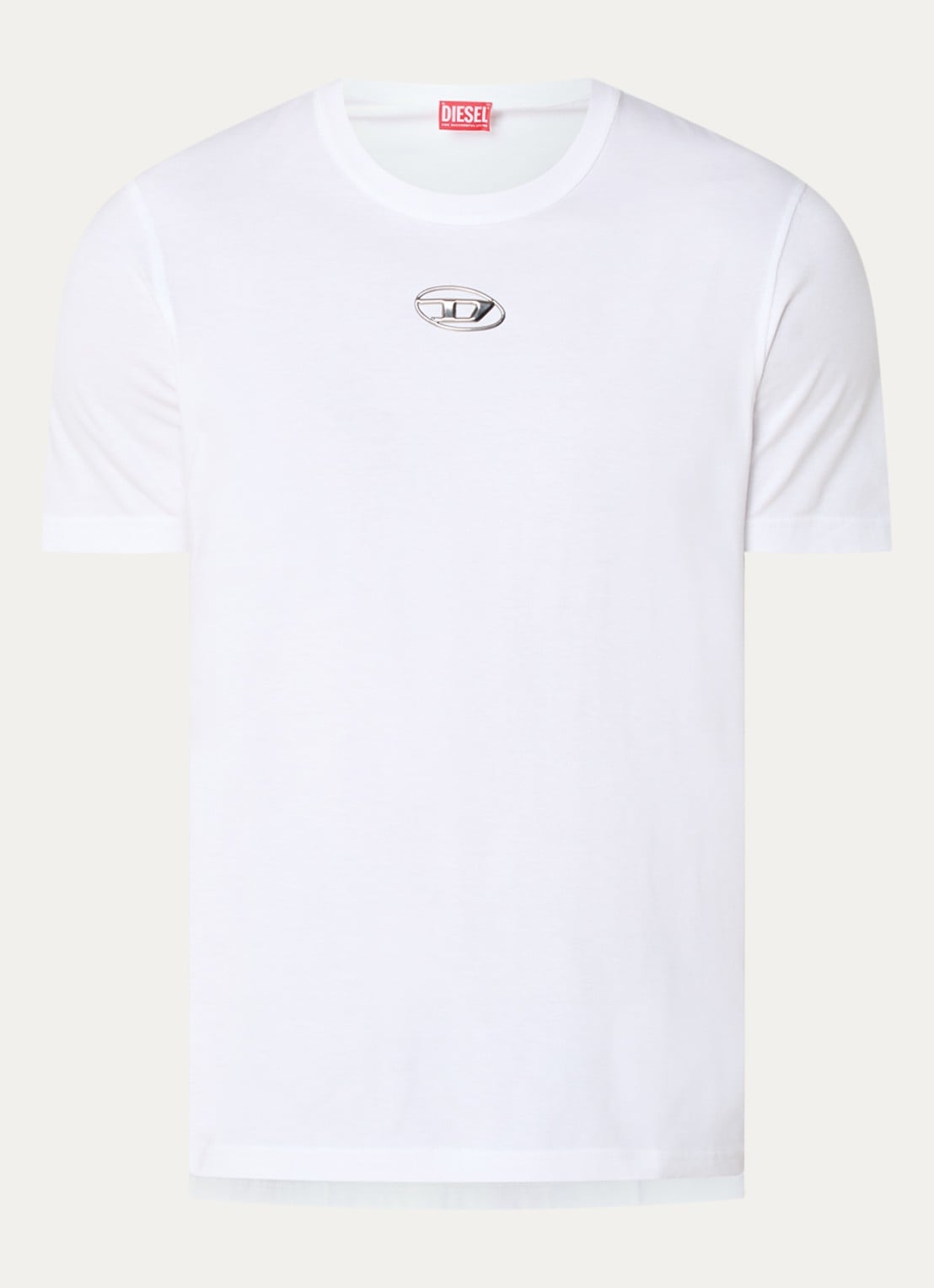 Diesel T-Adjust T-shirt met logo - voorkant wit