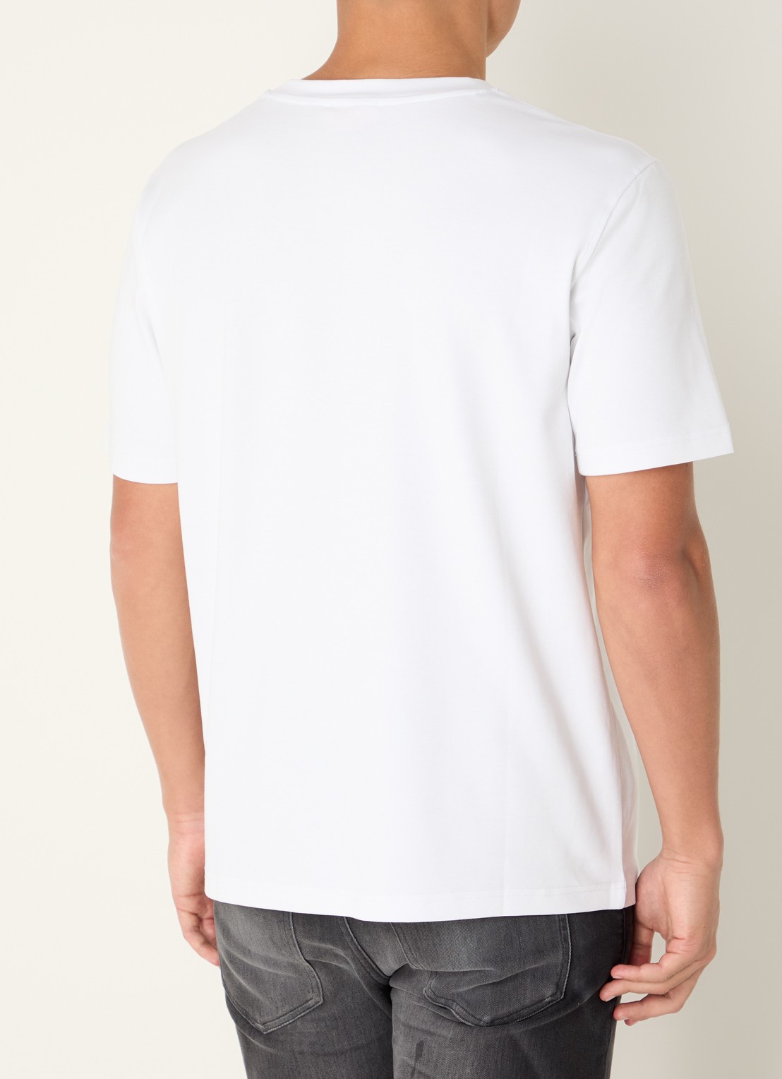 Diesel T-Adjust T-shirt met logoborduring - achterkant 2 wit