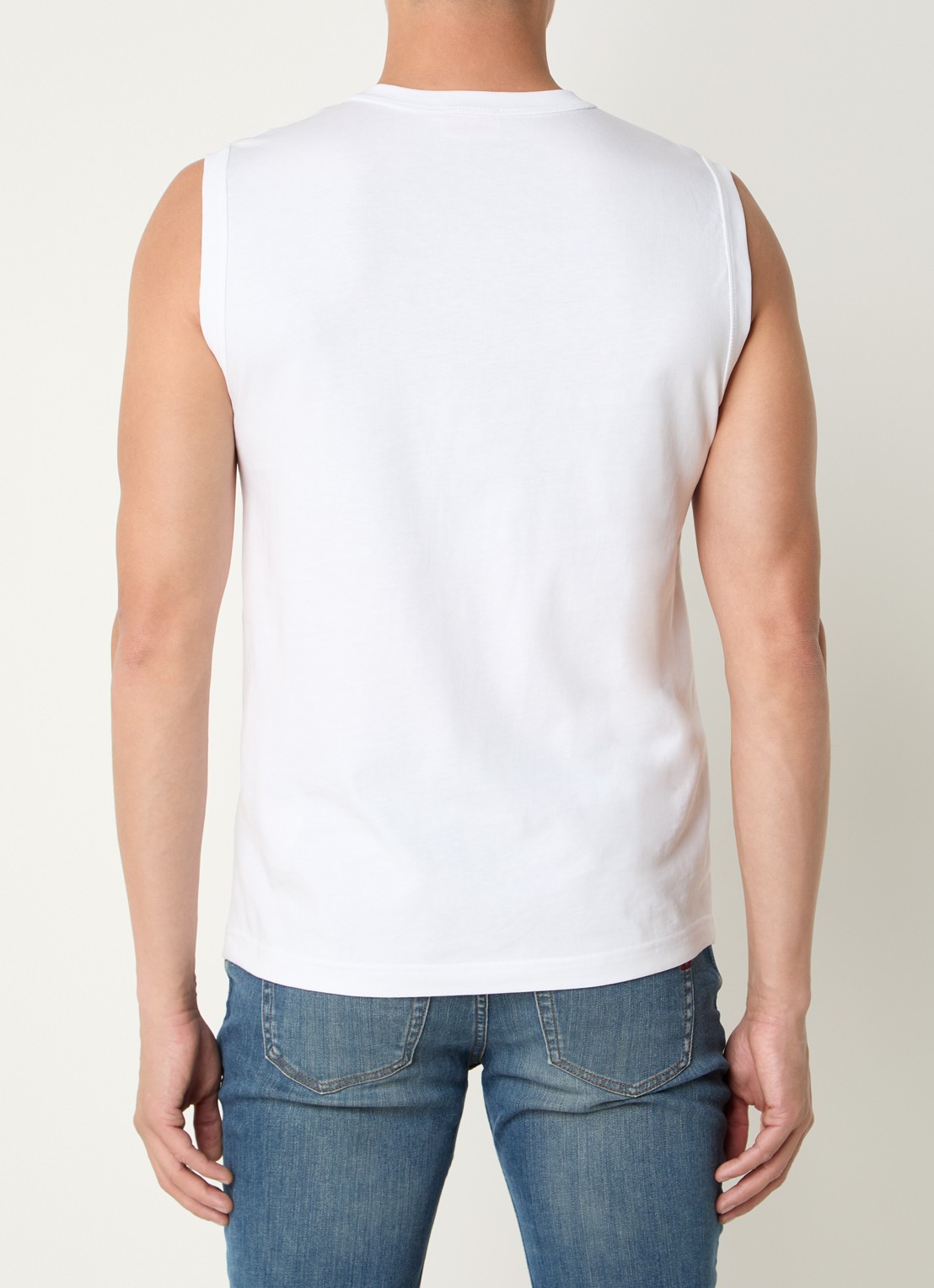 Diesel T-Bisco-Od tanktop met logo - achterkant 3 wit