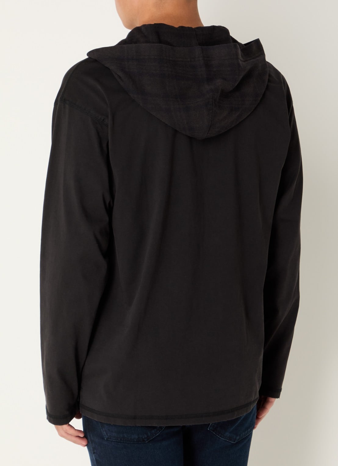 Diesel T-Boxt hoodie met logo - achterkant 5 zwart