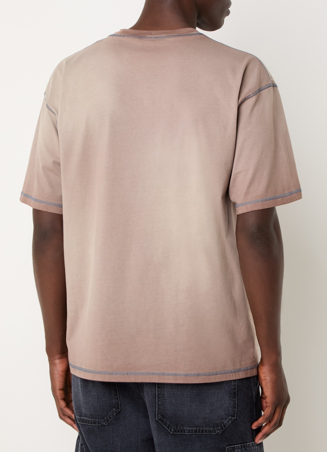 Diesel T-Boxt-T13 T-shirt met print - achterkant lichtbruin