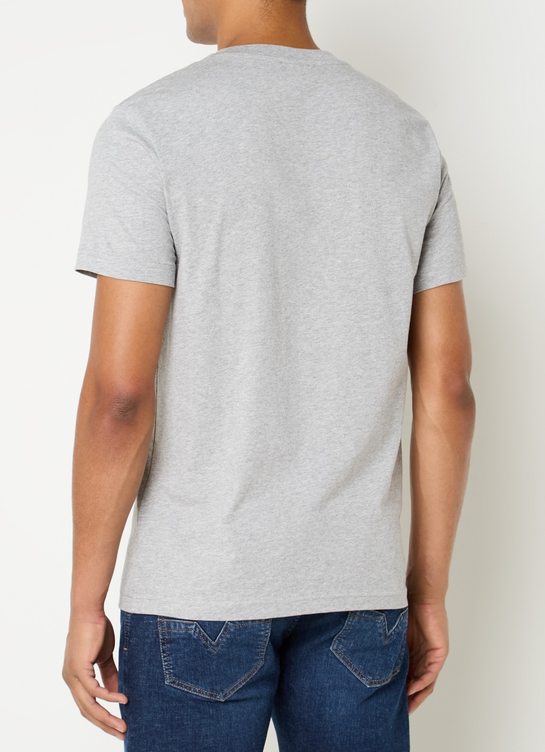 Diesel T-Diegor-D T-shirt met logo - achterkant grijsmele