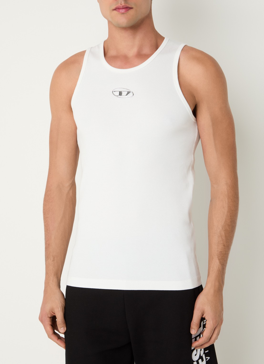 Diesel T-Lifty-Iod tanktop met logo - detail 3 wit
