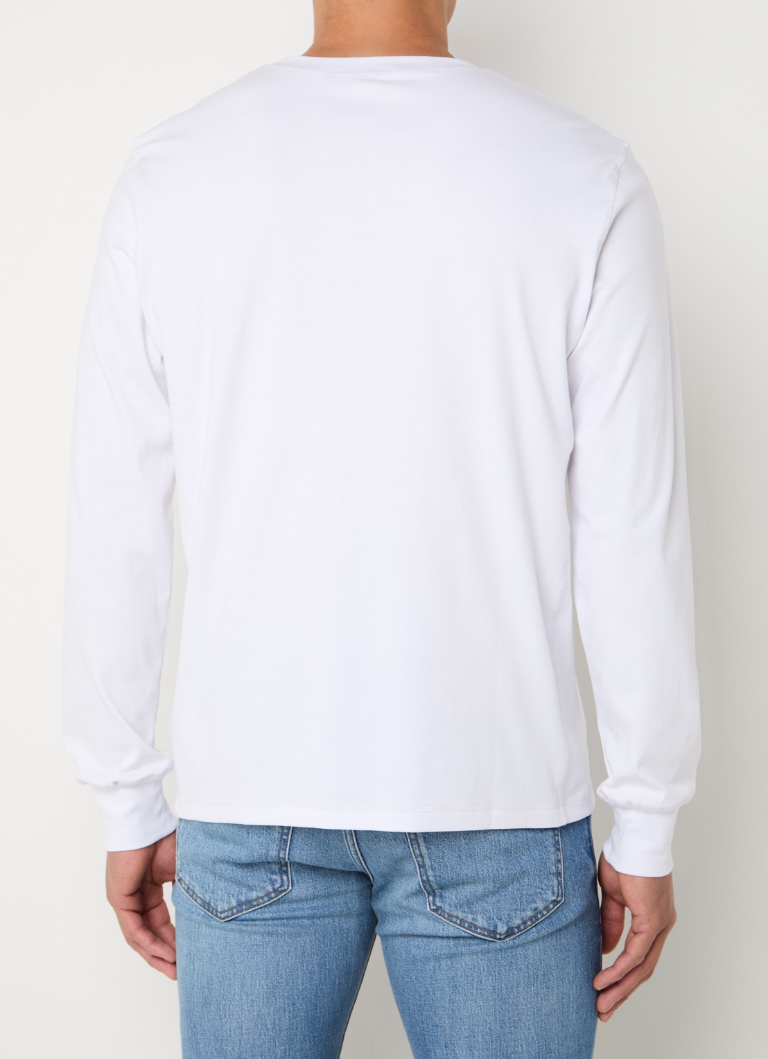Diesel T-Madjust-Ls longsleeve met logo - achterkant 4 wit