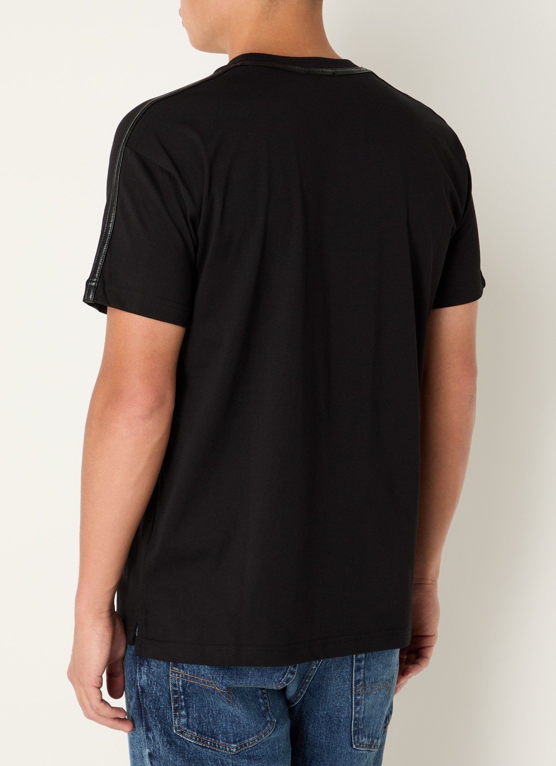 Diesel T-Norm T-shirt met borduring - achterkant 4 zwart