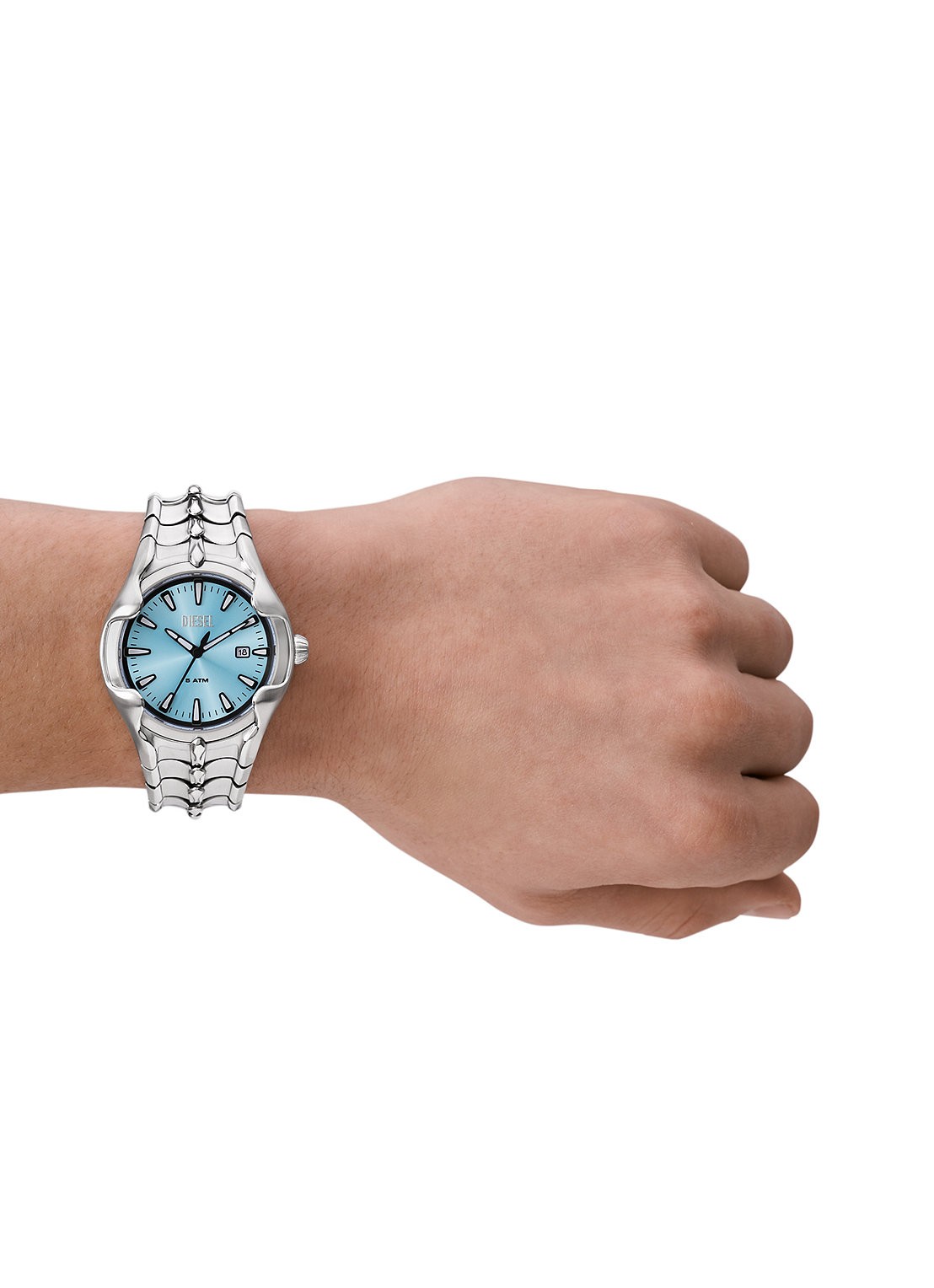 Diesel Vert horloge DZ2200 - detail 5 zilver