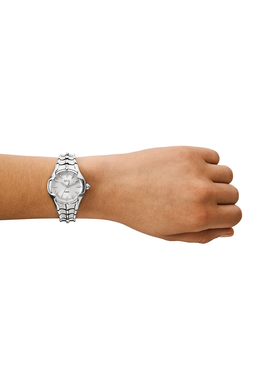 Diesel Vert horloge DZ5605 - detail 5 zilver