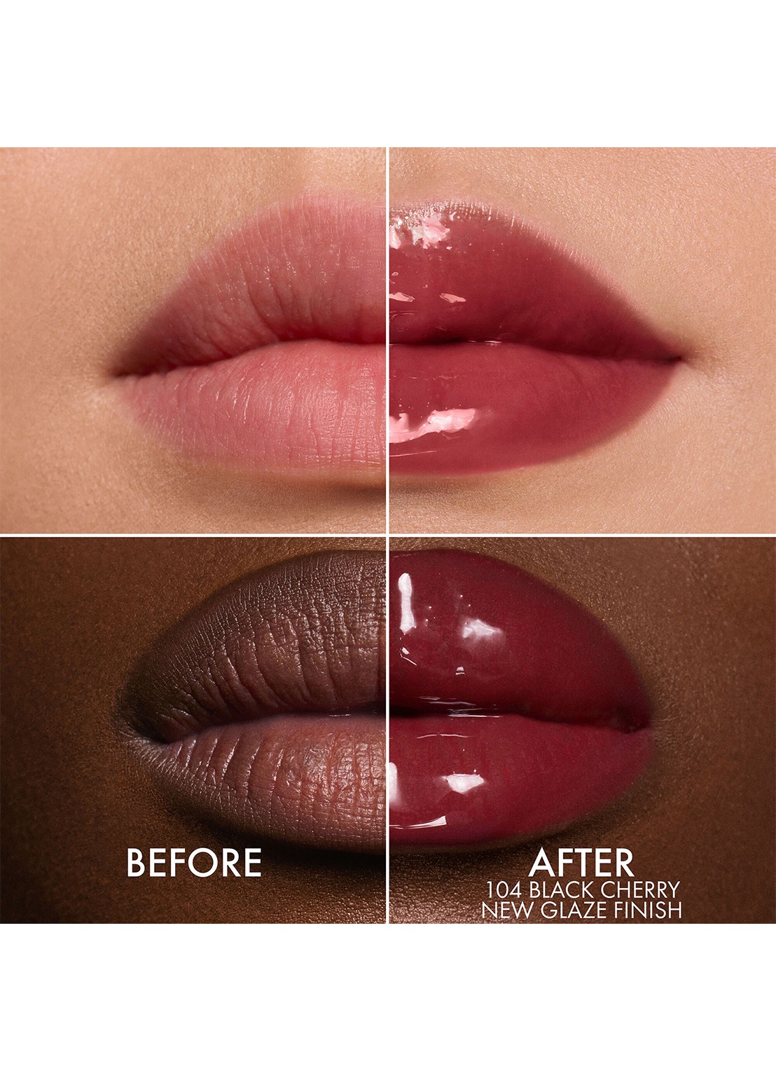 DIOR Addict Lip Glow Oil - voedende lipolie - achterkant 104 black cherry
