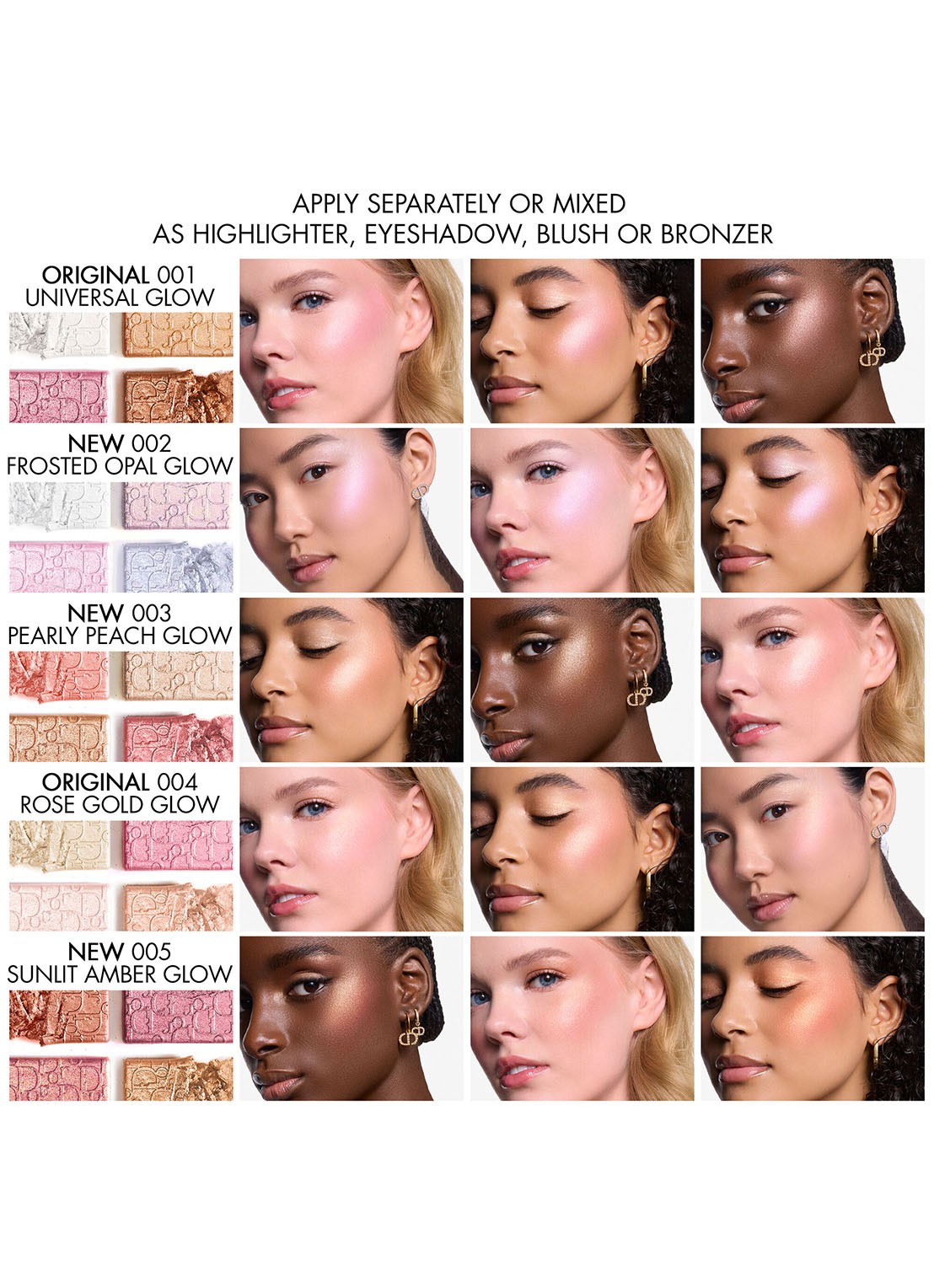 DIOR Dior Backstage Glow Maximizer Palette - detail 7 002 frosted opal glow