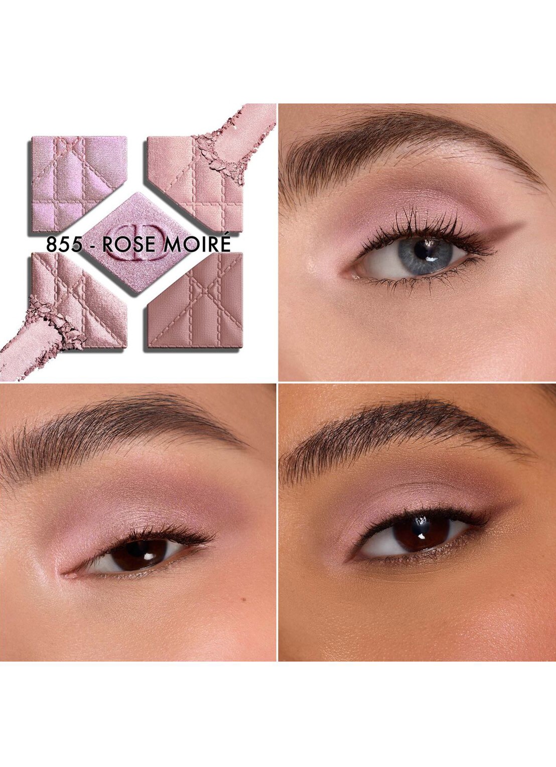 DIOR Diorshow 5 Couleurs - Limited Edition oogschaduwpalette - voorkant 5 855 rose moiré