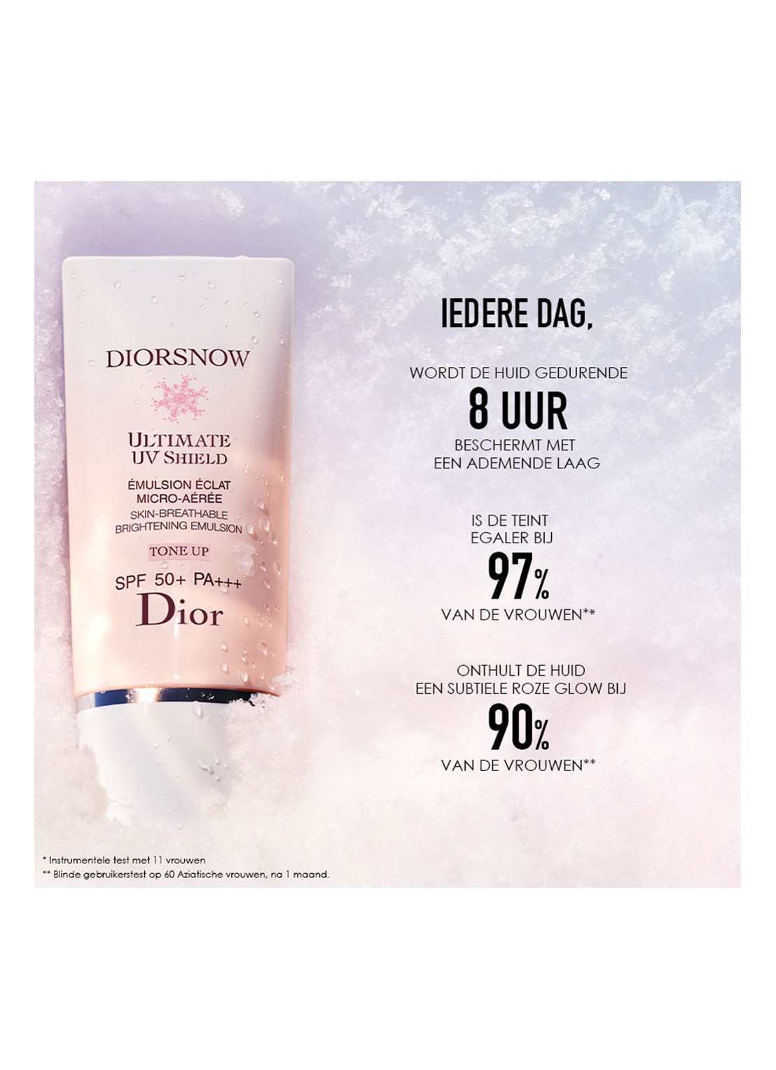 DIOR Diorsnow Ultimate UV Shield Tone Up SPF50+ PA++ - verhelderende dagcrème - detail 2 undefined