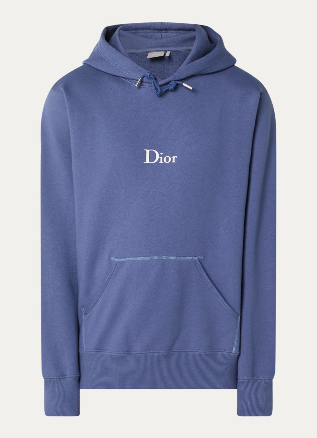 DIOR Hoodie met logo - voorkant 4 staalblauw