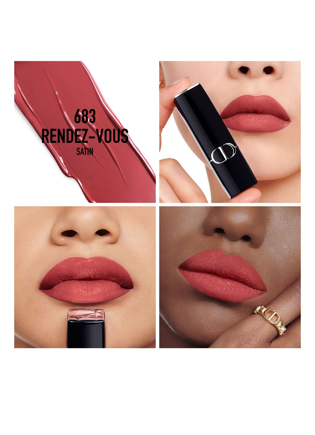 DIOR Rouge Dior Lipstick - detail 4 satijn - 683 rendez-vous