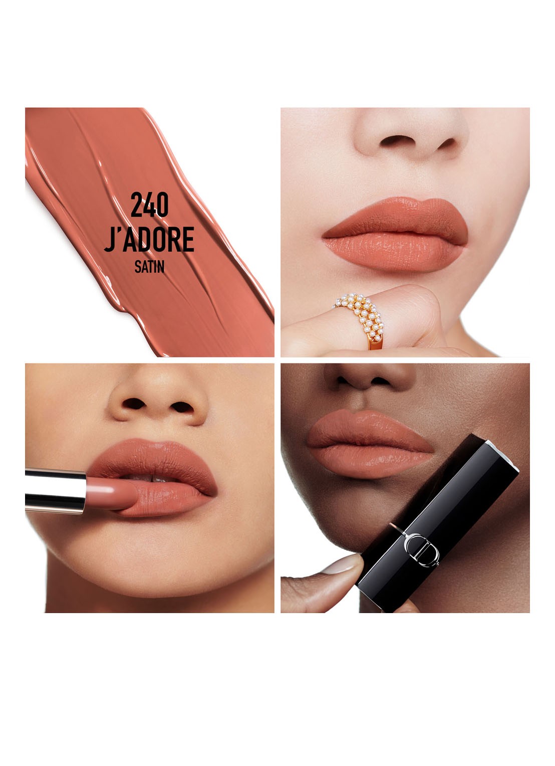 DIOR Rouge Dior Lipstick - detail 4 satijn - 240 j'adore