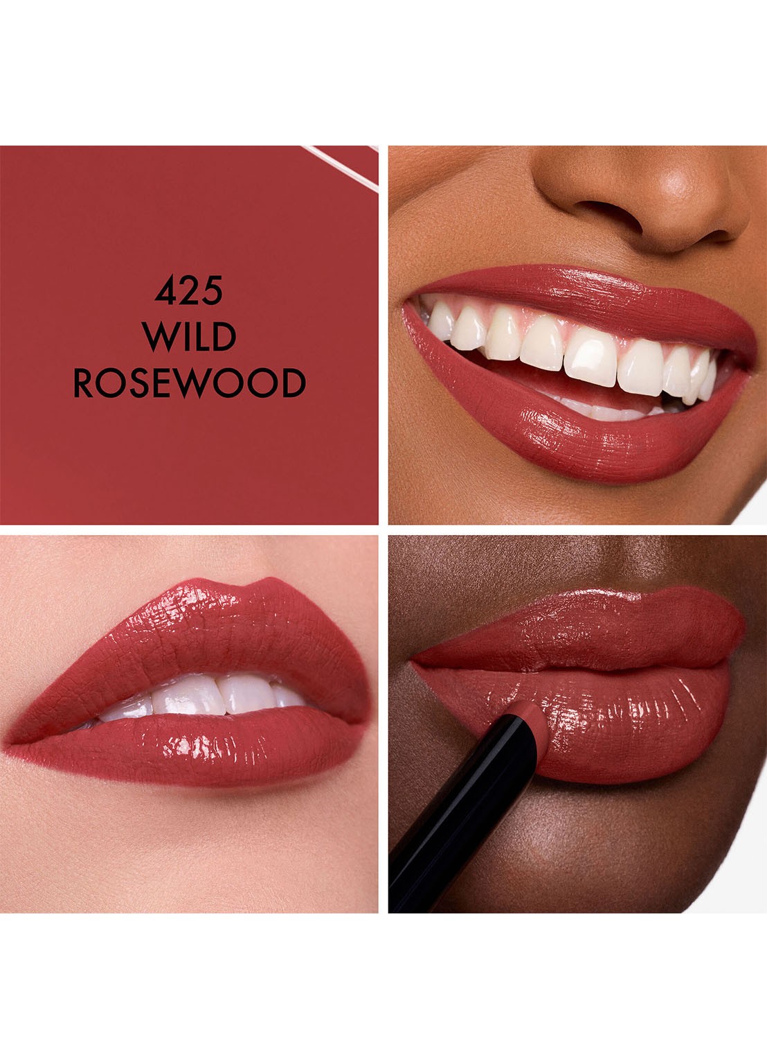 DIOR Rouge Dior On Stage - lipstick - detail 2 425 wild rosewood