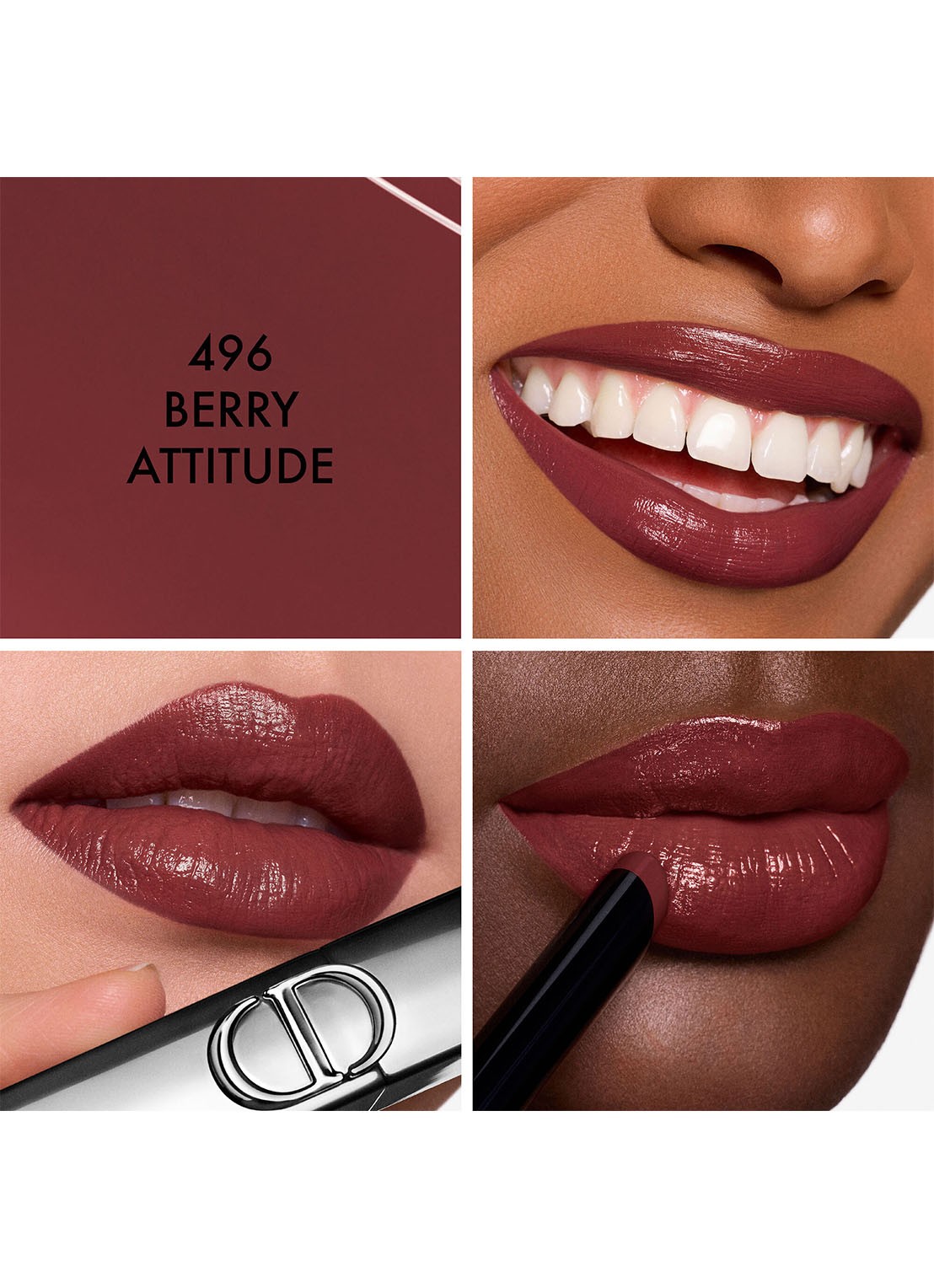 DIOR Rouge Dior On Stage - lipstick - detail 2 496 berry attitude