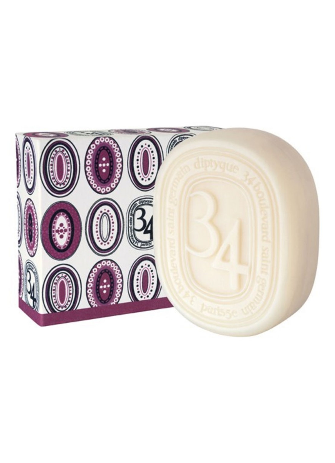 DIPTYQUE 34 Boulevard Saint Germain Perfumed Soap - zeep - voorkant undefined