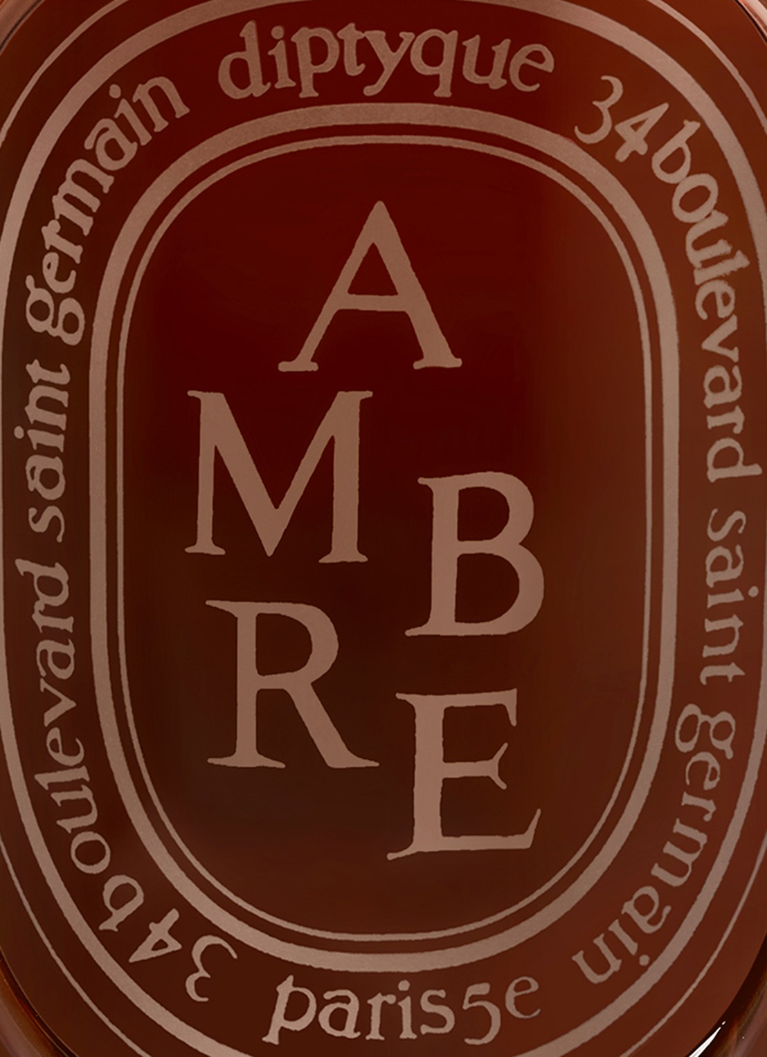 DIPTYQUE Ambre geurkaars 300 gram - achterkant 4 beige