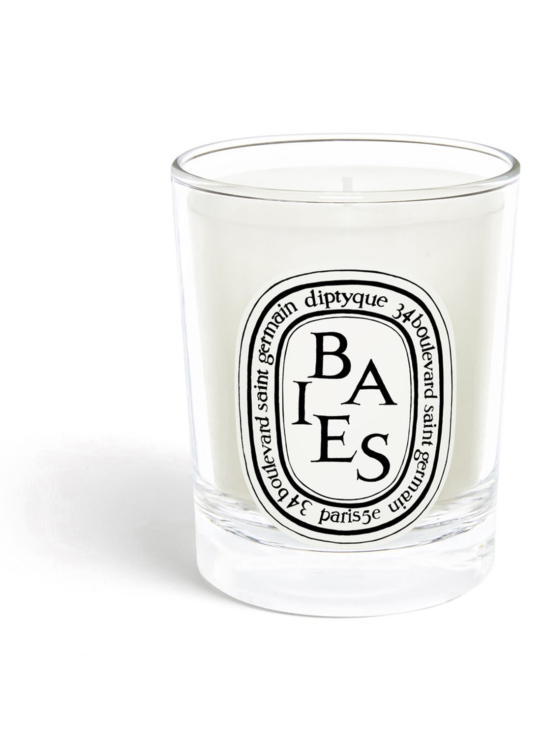 DIPTYQUE Baies Scented Candle - geurkaars 190 gram - voorkant gebroken wit