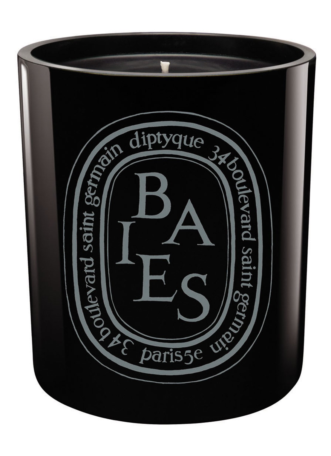 DIPTYQUE Baies Scented Candle - geurkaars 600 gram - voorkant zwart