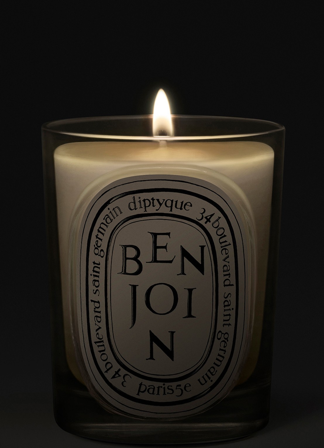 DIPTYQUE Benjoin Classic geurkaars 190 gram - voorkant 2 beige