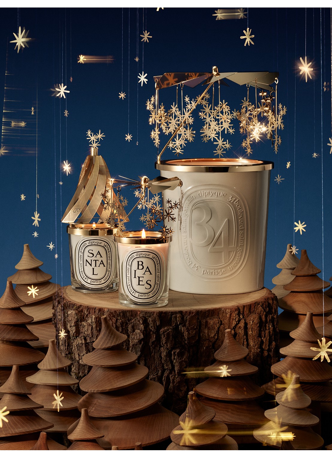 DIPTYQUE Carousel for Classic Scented Candle L. Edition - kaarsencarrousel - detail 3 goud
