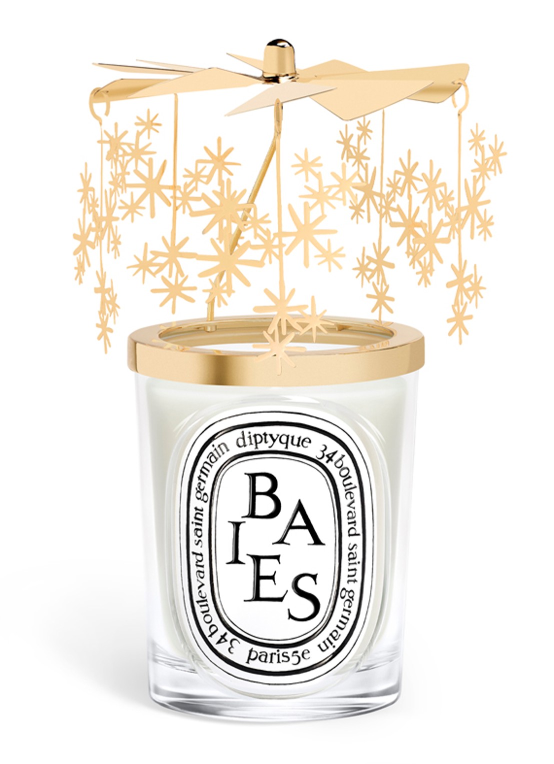 DIPTYQUE Carousel for Classic Scented Candle L. Edition - kaarsencarrousel - voorkant goud