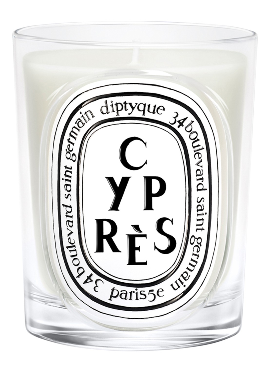 DIPTYQUE Cypres Classic geurkaars 190 gram - voorkant 2 beige