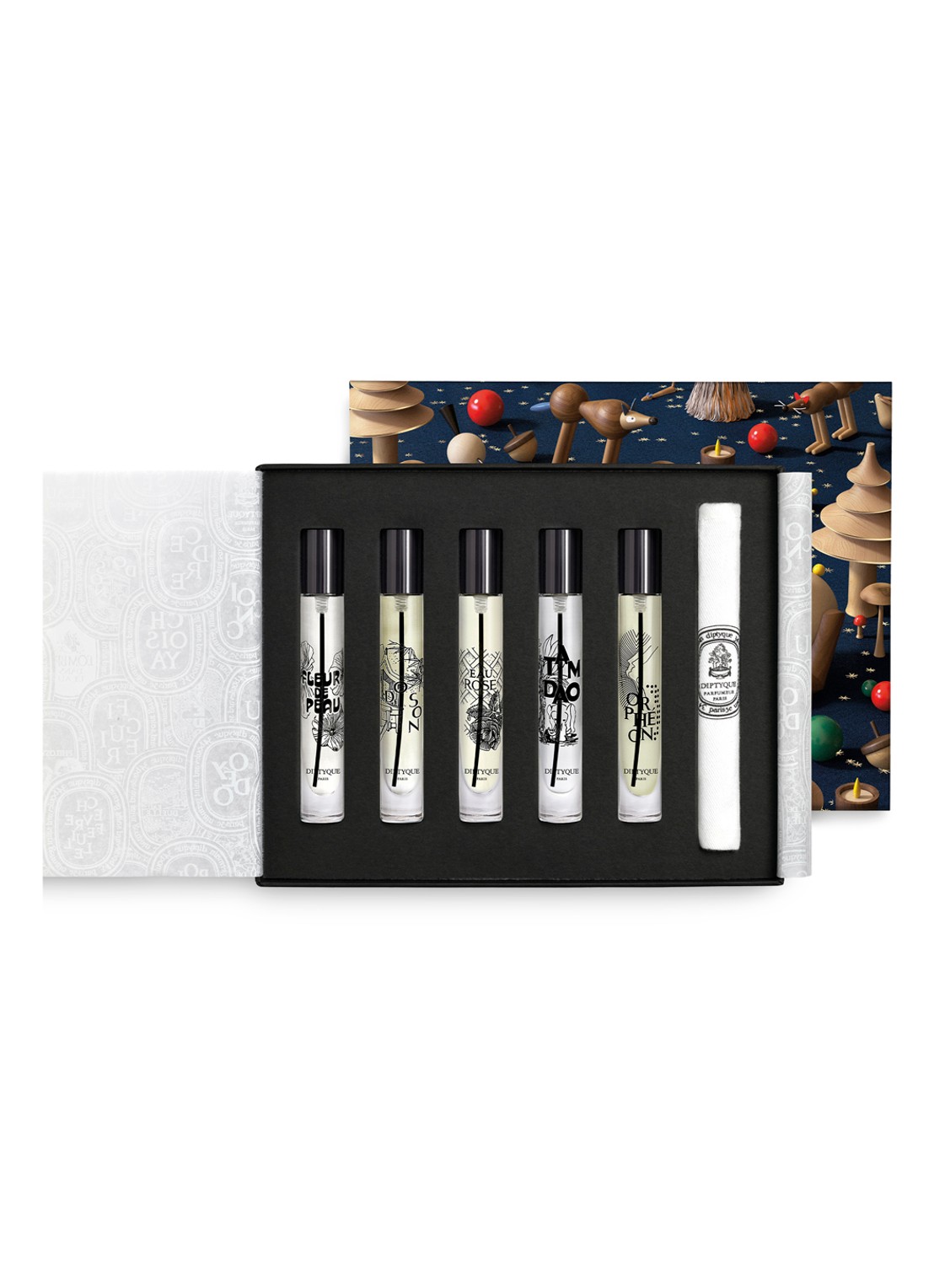 DIPTYQUE Eau de Parfum Discovery Set Limited Edition - mini parfumset - voorkant undefined