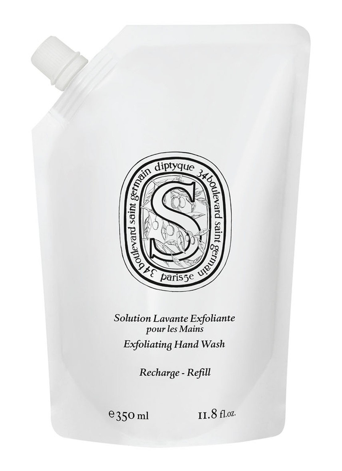 DIPTYQUE Exfoliating Hand Wash Refill - exfoliërende handzeep navulling 350 ml - voorkant undefined