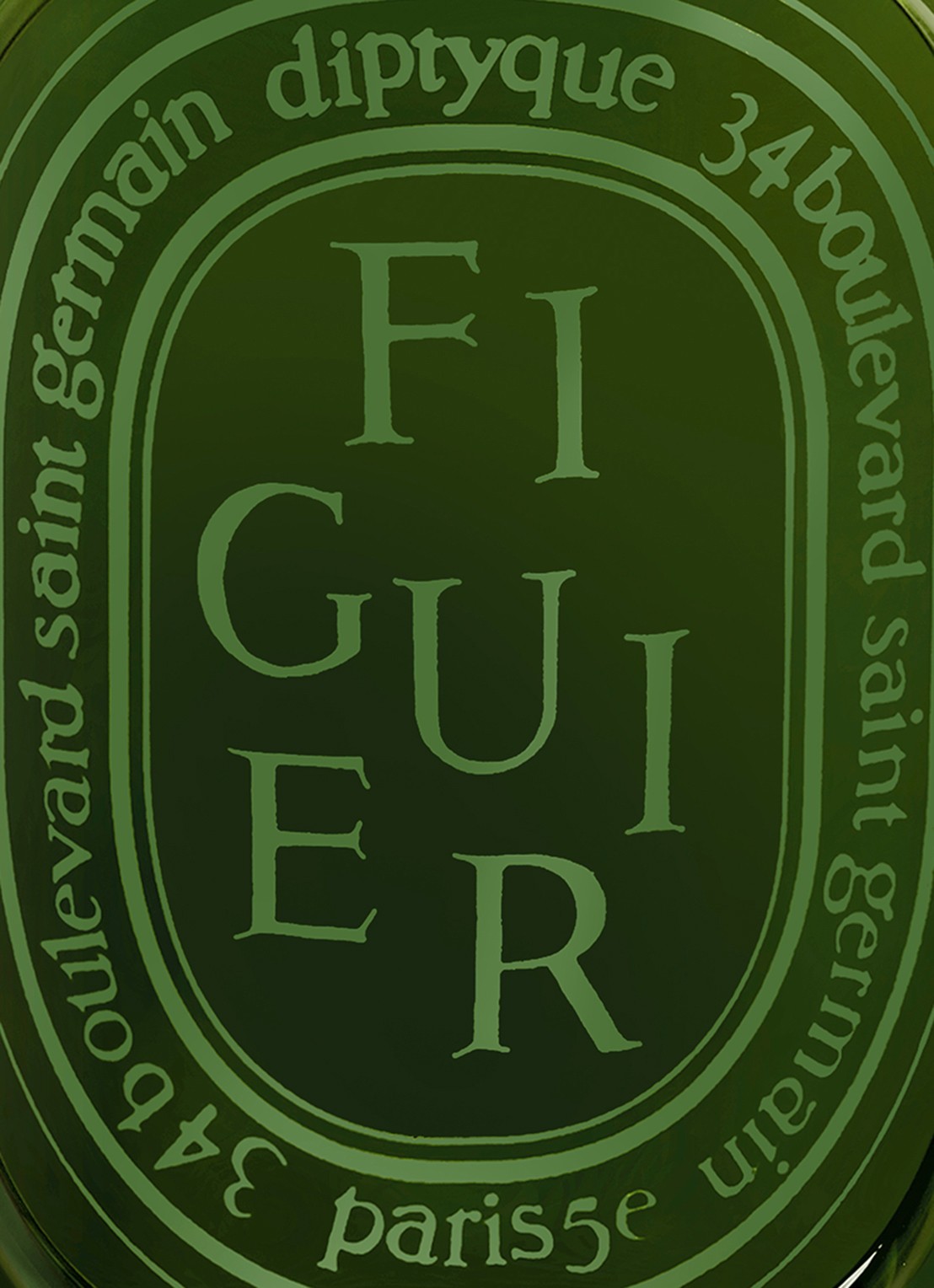 DIPTYQUE Figuier geurkaars 300 gram - achterkant beige
