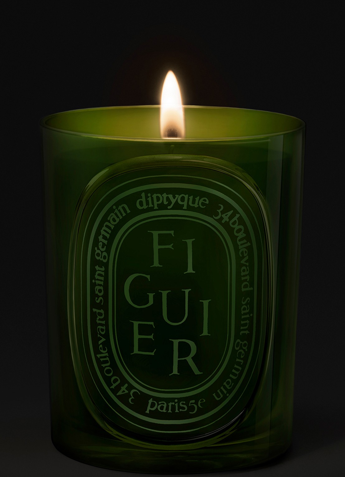 DIPTYQUE Figuier geurkaars 300 gram - voorkant 4 beige