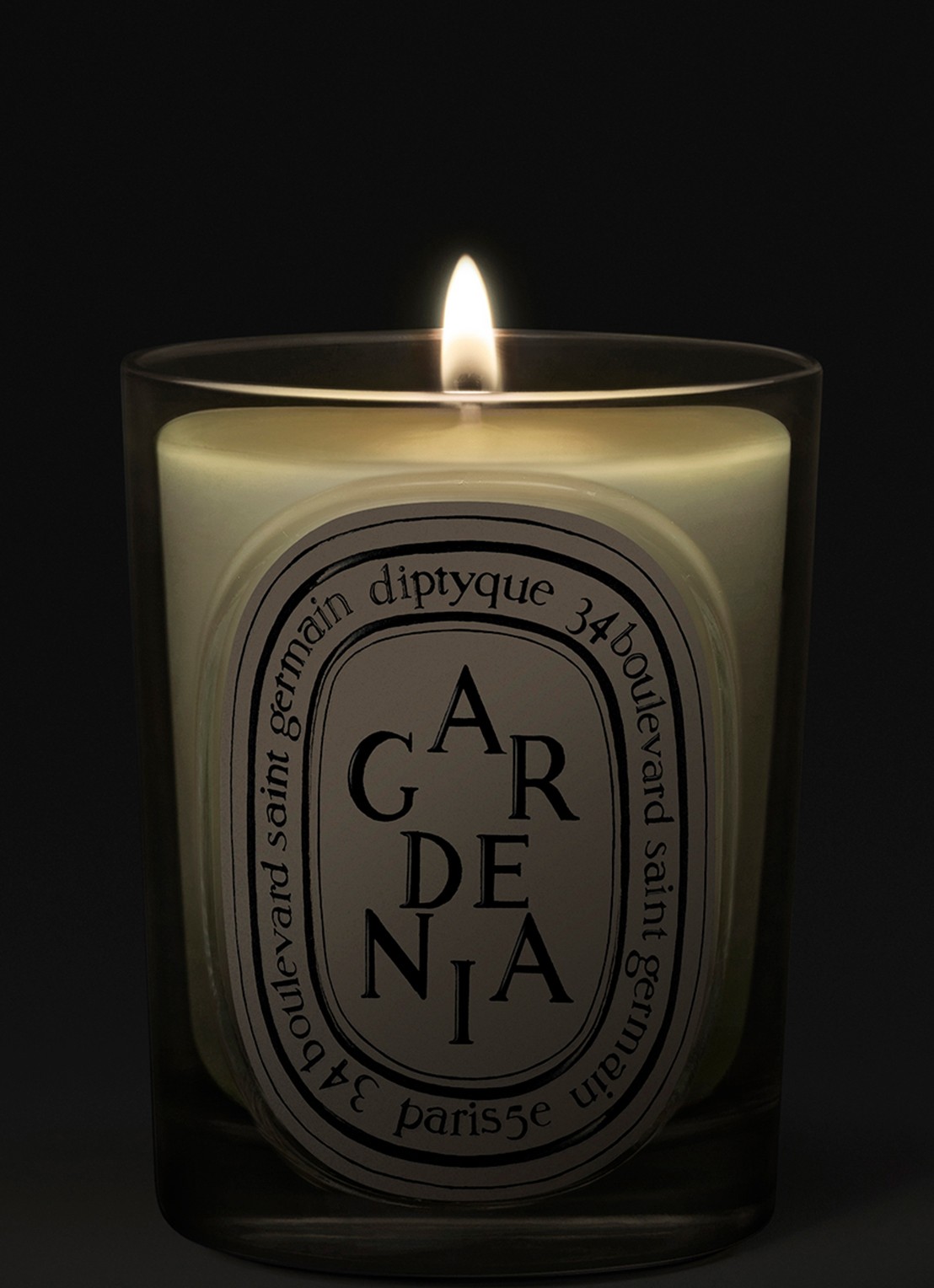 DIPTYQUE Gardenia Classic geurkaars 190 gram - voorkant 4 beige