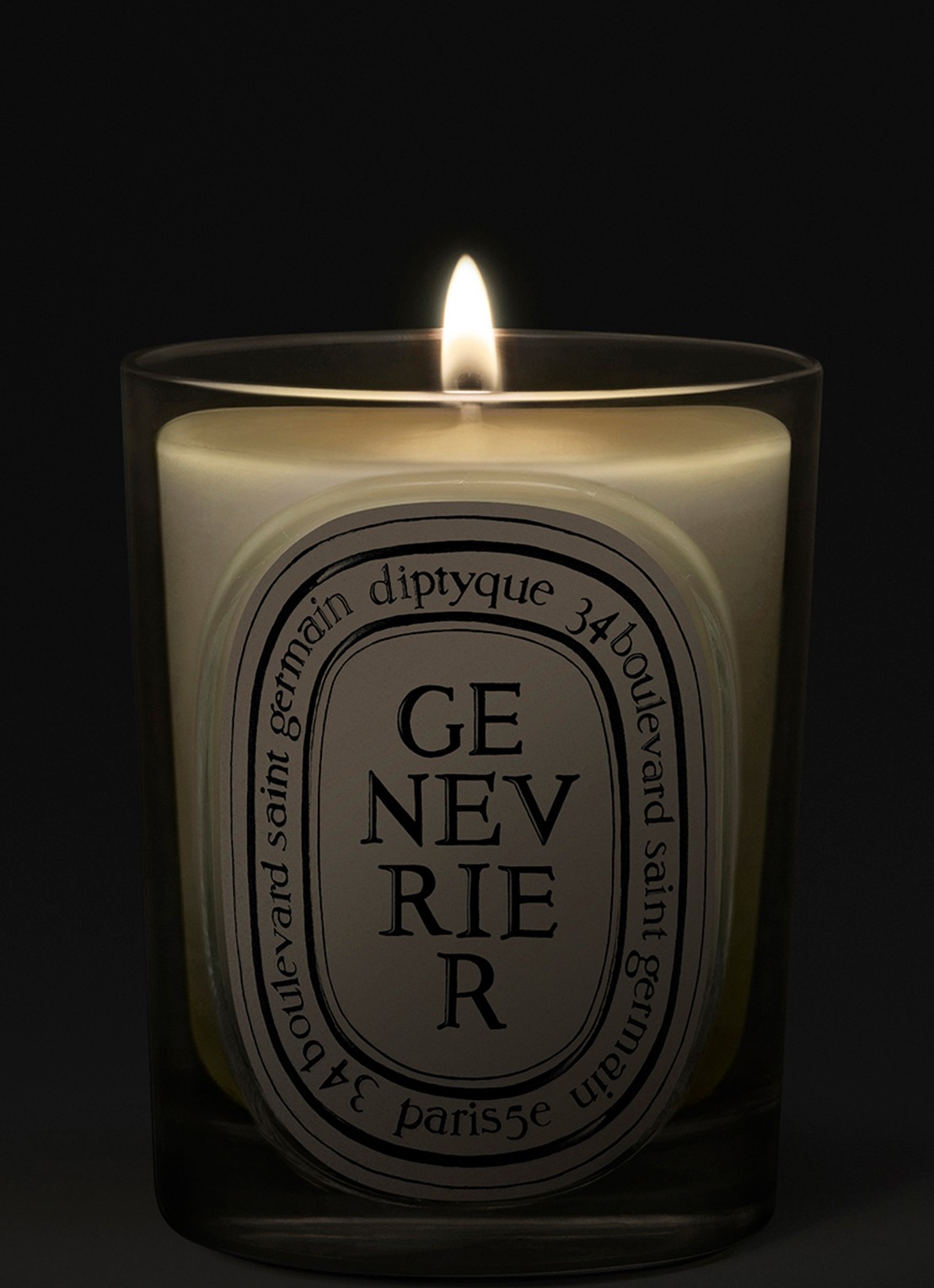 DIPTYQUE Genevrier Classic geurkaars 190 gram - voorkant 4 beige