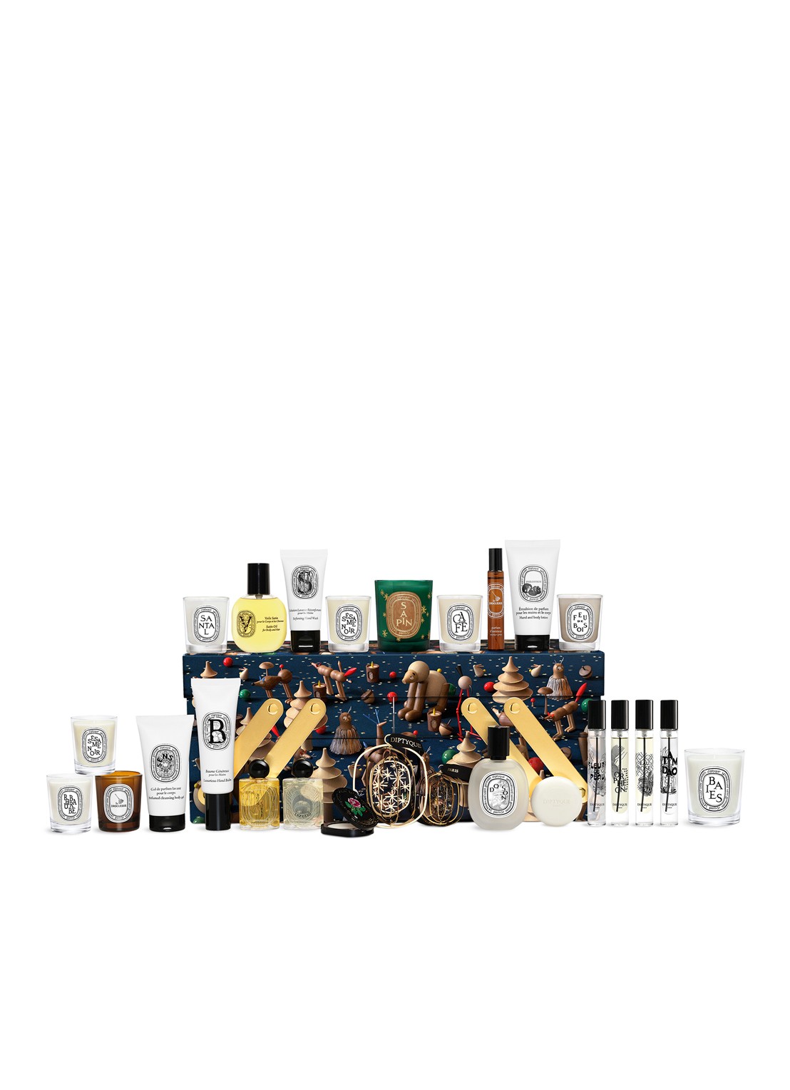 DIPTYQUE Limited Edition adventskalender - 25 dagen - detail 4 donkerblauw