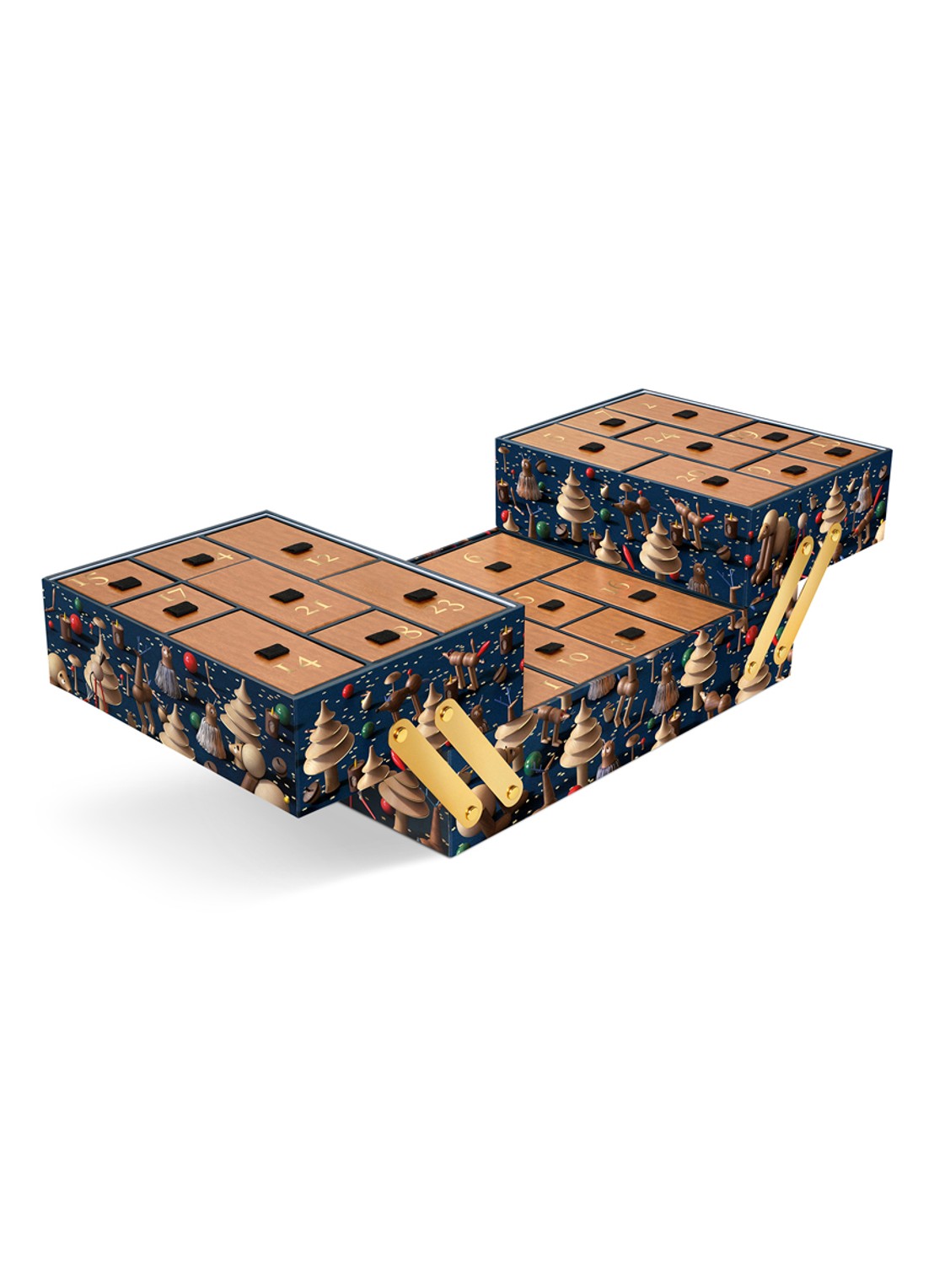 DIPTYQUE Limited Edition adventskalender - 25 dagen - voorkant 2 donkerblauw
