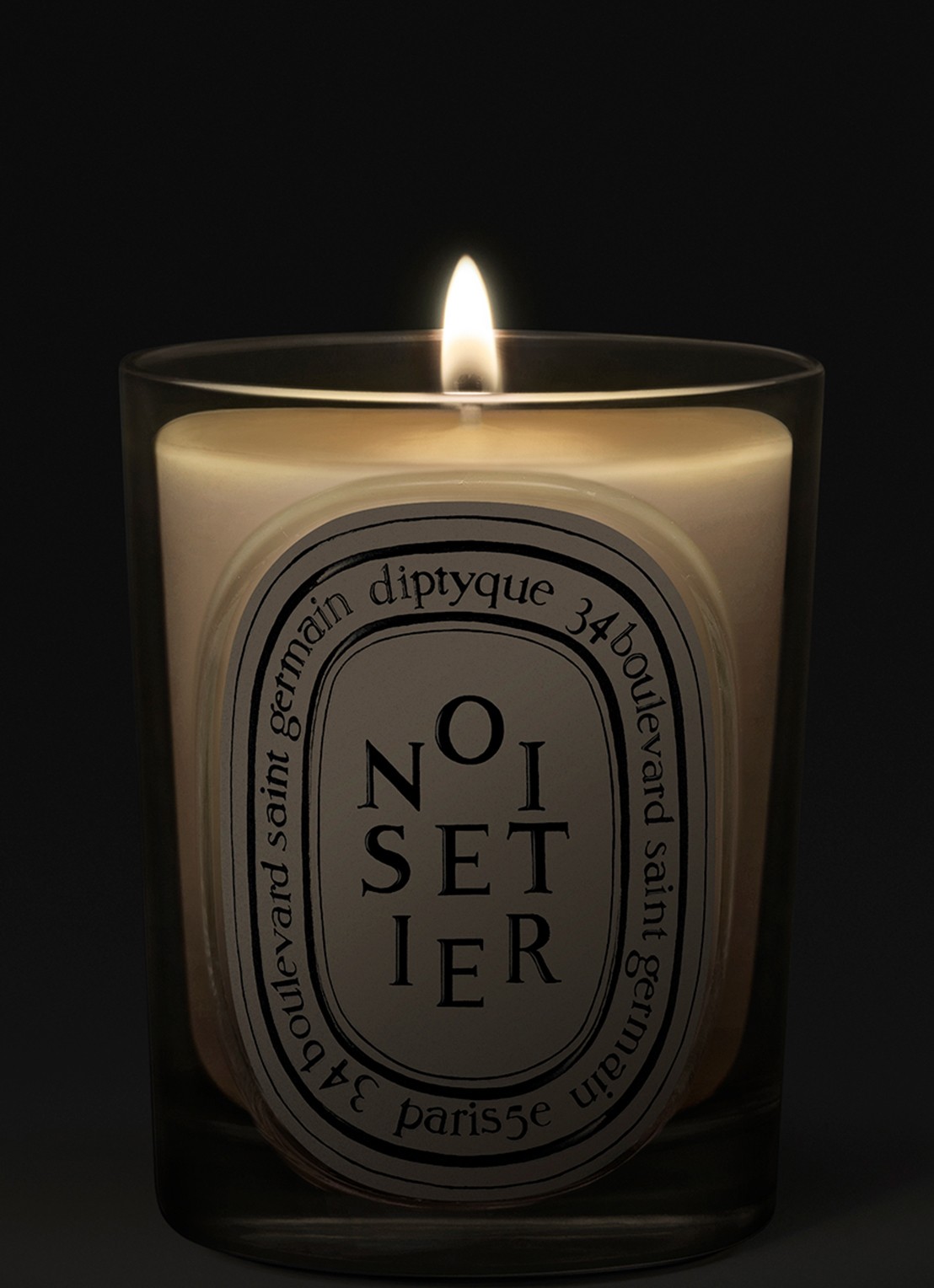 DIPTYQUE Noisetier Classic geurkaars 190 gram - voorkant 4 beige