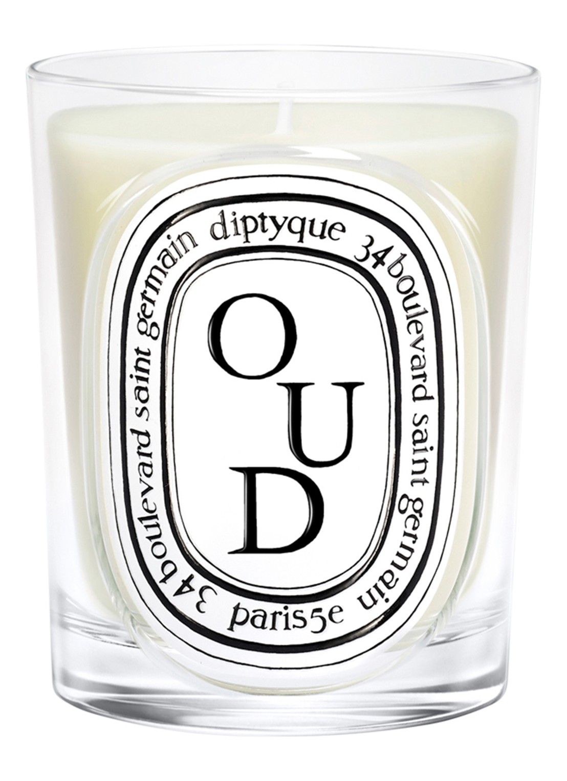 DIPTYQUE Oud Classic geurkaars 190 gram - voorkant 3 beige