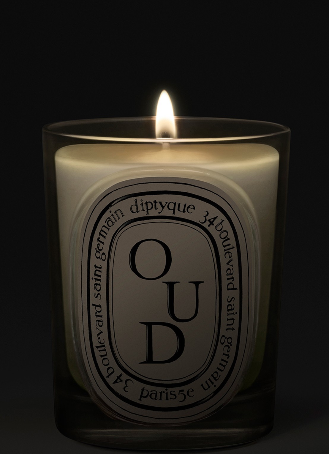 DIPTYQUE Oud Classic geurkaars 190 gram - voorkant 4 beige