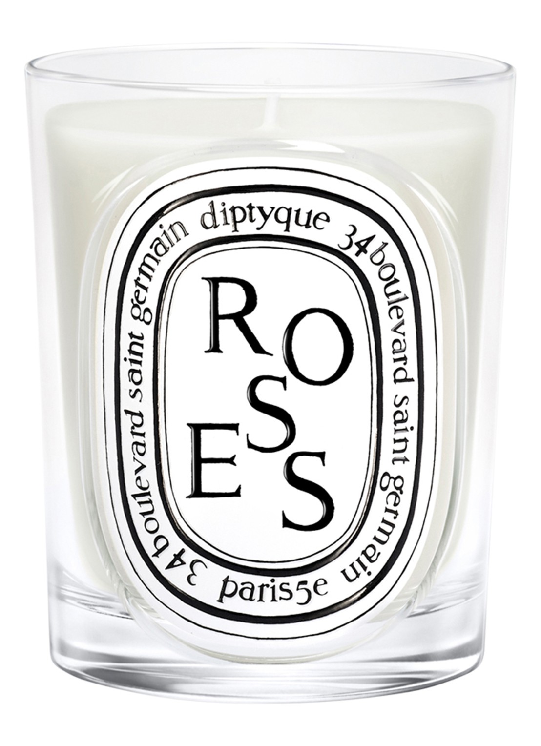 DIPTYQUE Roses Classic geurkaars 190 gram - voorkant 3 beige