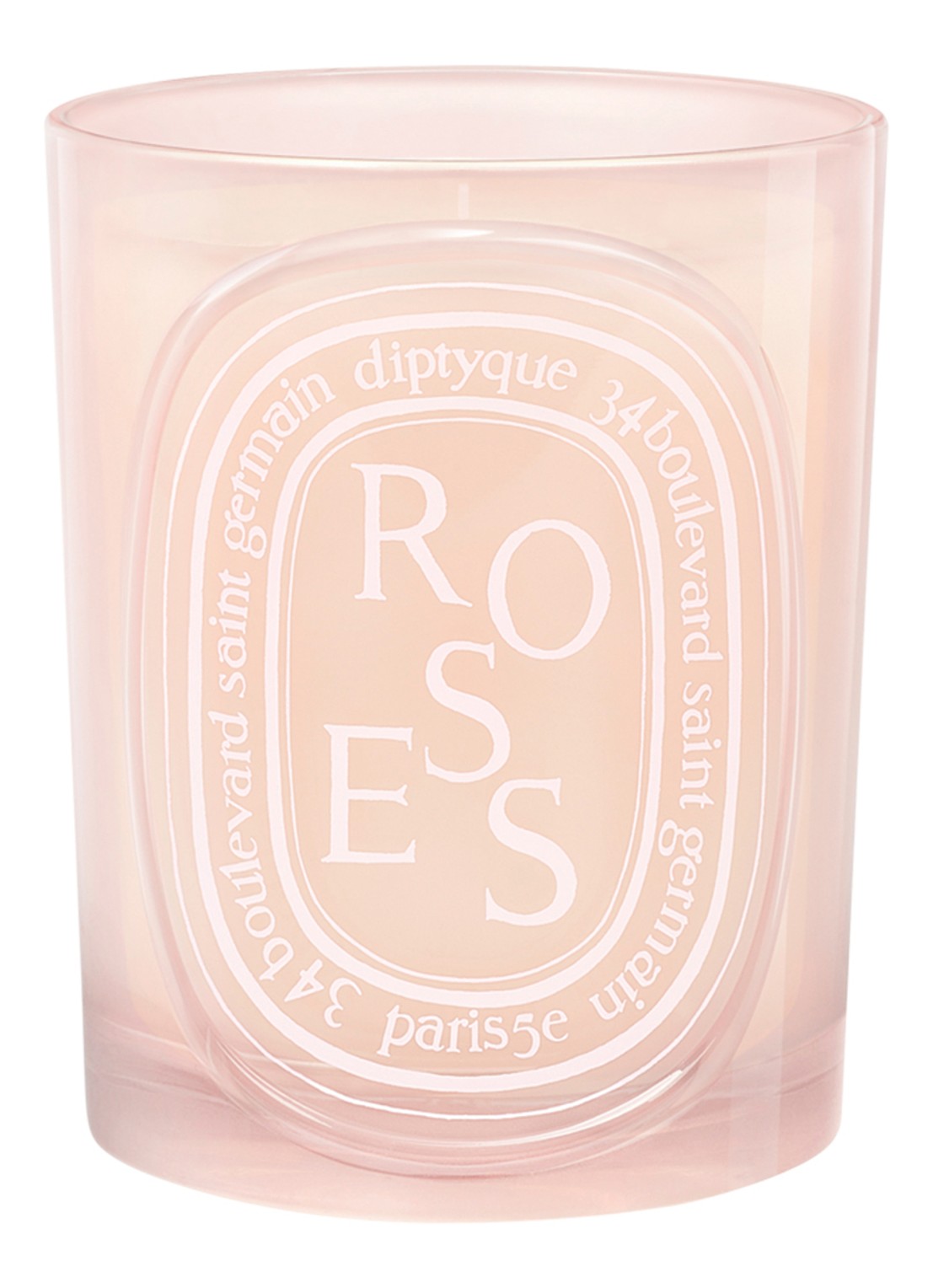 DIPTYQUE Roses geurkaars 300 gram - voorkant beige