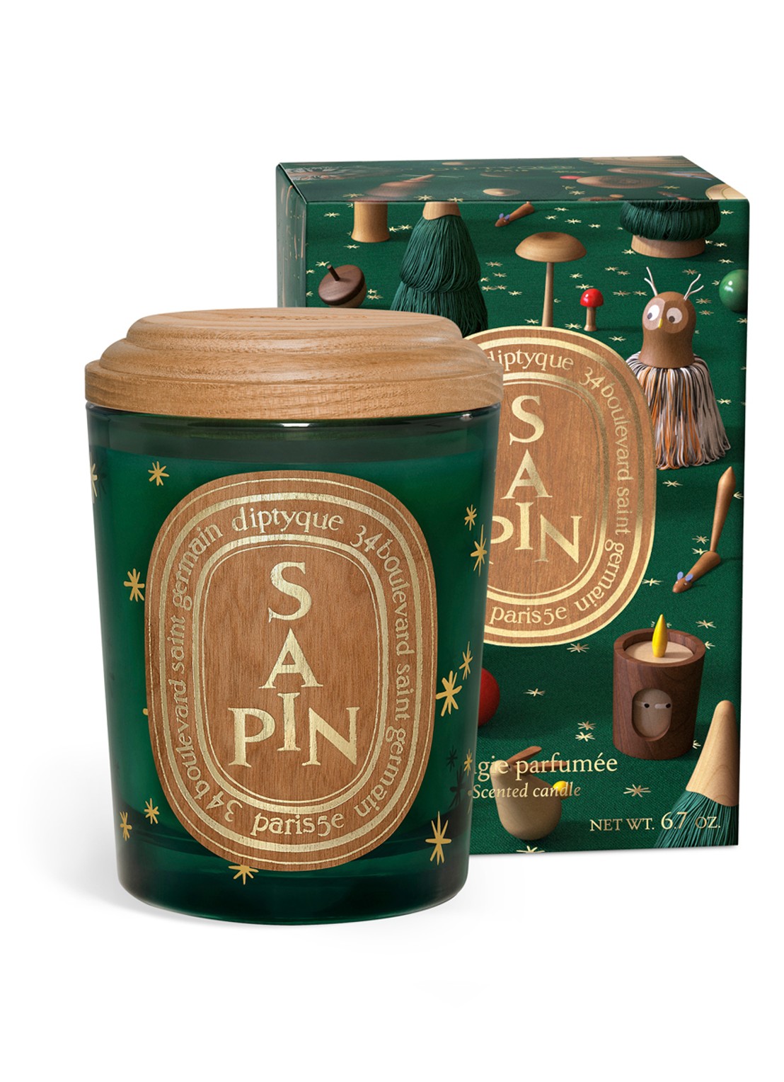DIPTYQUE Sapin Classic geurkaars 190 gram - voorkant 2 undefined