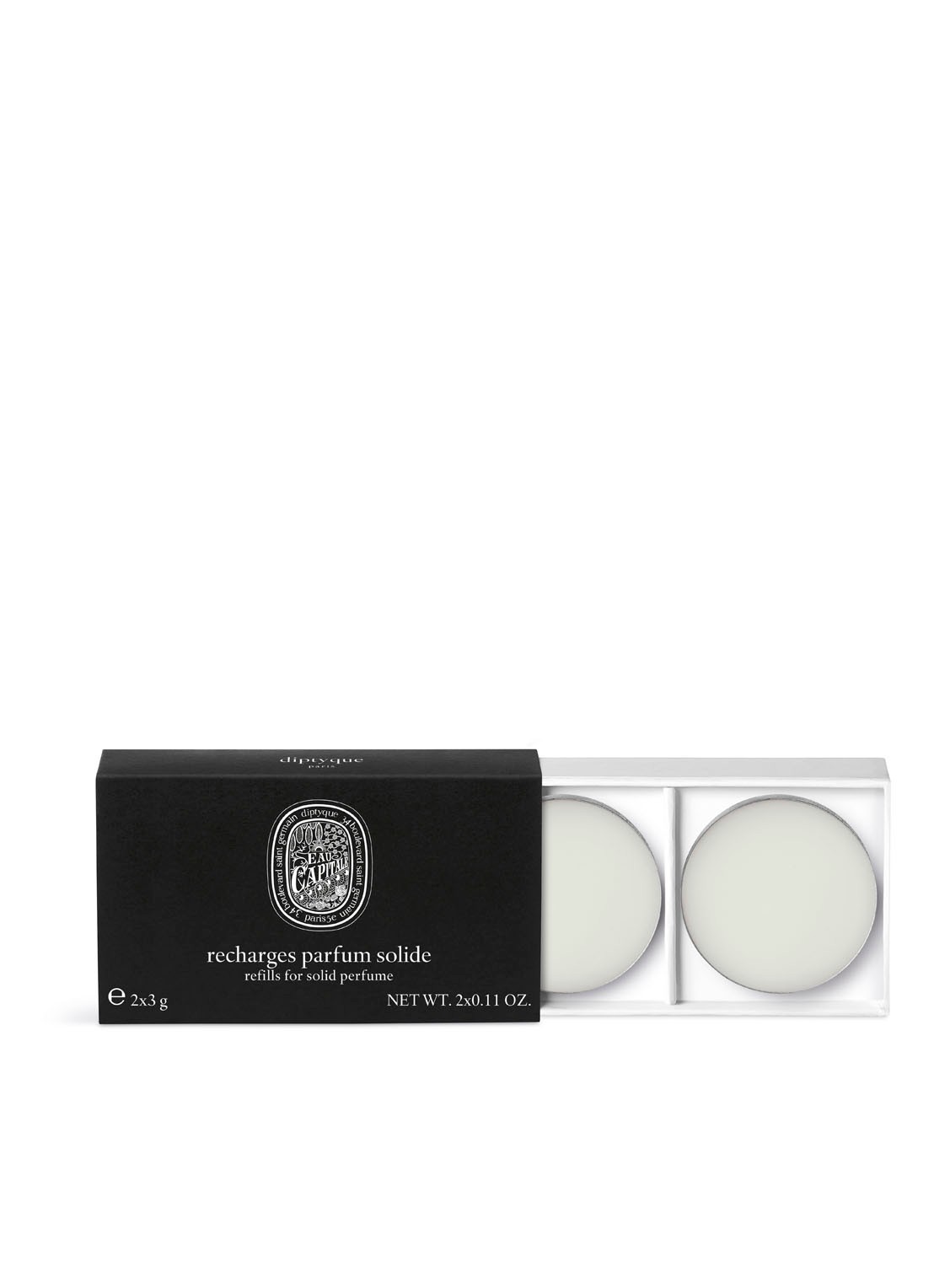 DIPTYQUE Solid Perfume - solide parfum - voorkant eau capitale