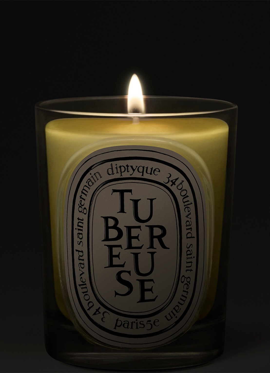 DIPTYQUE Tubereuse Classic geurkaars 190 gram - voorkant 4 beige