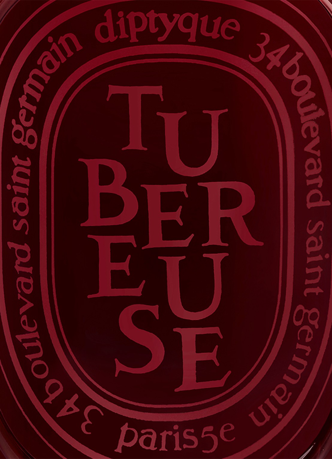 DIPTYQUE Tubereuse geurkaars 300 gram - achterkant 3 beige