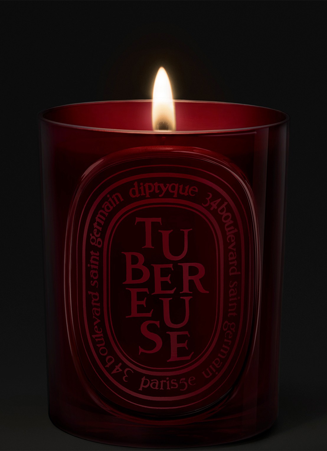DIPTYQUE Tubereuse geurkaars 300 gram - voorkant 2 beige
